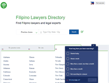 Tablet Screenshot of filipinolawyers.net